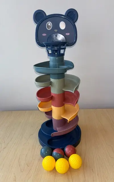 Children's Toys Recalled Due to Risk of Serious Injury or Death from Choking Hazard; Violates the Small Ball Ban; Sold on Amazon by Beestech: Recalled Beestech Spiral Tower Toy with Small Balls, photo 1 of 2