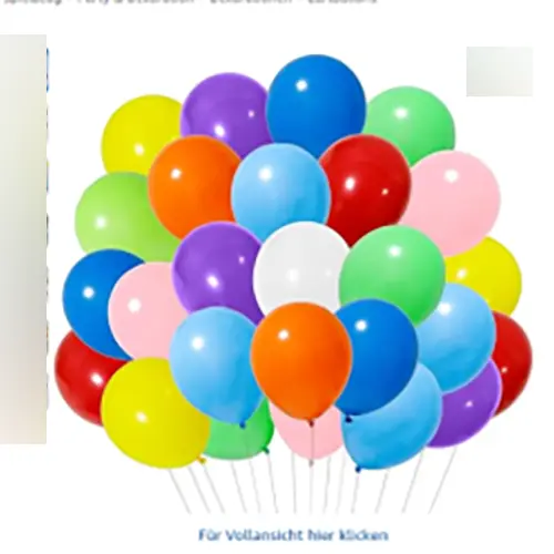 Bunte Luftballons, Partydeko, Deko Geburtstag, photo 1 of 2