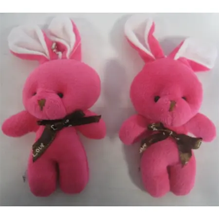 Jouets en peluche lapin 1 pièce, nouveau jouet mignon avec nœud papillon, cadeau de noël, poupée, photo 2 of 2