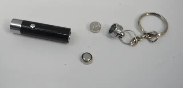 Luminous Fidget Spinner Balls Recalled Due to Risk of Serious Injury or Death from Battery Ingestion; Violates Mandatory Standard for Toys; Sold on Amazon by Anzmtosn: Recalled Anzmtosn Luminous Fidget Spinner Ball Mini Flashlight with batteries removed, photo 2 of 2