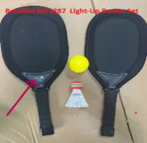 Missry Associates Recalls Misco Sports Light-Up Racket Sets Due to Risk of Serious Injury or Death from Battery Ingestion; Violate Mandatory Standard for Toys: Recalled Misco Sports Light-Up Racket Set, photo 2 of 3