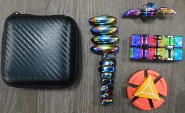 Magnet Fidget Spinner Sets Recalled Due to Risk of Serious Injury or Death from Magnet Ingestion; Violates Mandatory Standard for Toys; Sold on Amazon by Anzmtosn: Recalled Anzmtosn Magnet Fidget Spinner Set, photo 1 of 2