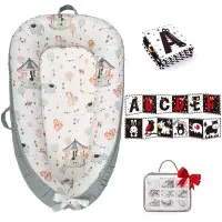 LXDHSTRA Baby Loungers and Crib Bumpers Recalled Due to Risk of Serious Injury or Death from Suffocation and Fall Hazards; Violates Federal Standard for Infant Sleep Products and Federal Crib Bumper Ban; Sold on Amazon: Recalled LXDSTRA Baby Lounger - Green Elephant, photo 3 of 4