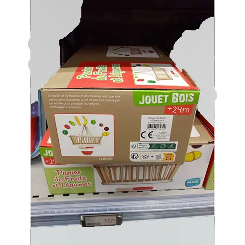Jouet bois - Panier de fruits et légumes, photo 1 of 2