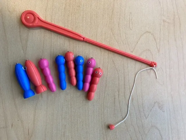 Multifunctional Puzzle Crab Toys Recalled Due to Risk of Serious Injury or Death from Ingestion Hazard; Violation of Federal Regulations for Toy Magnets; Sold Exclusively on Walmart.com by JinJiang Baimei: Recalled Multifunctional Puzzle Crab Toy Fishing Hook and Magnetic Pieces, photo 1 of 3