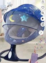 COMEONROA Infant Swings Recalled Due to Risk of Serious Injury or Death from Suffocation Hazard; Violation of the Inclined Sleeper Ban; Sold on Walmart.com by Eonroacoo: Recalled COMEONROA infant swing, photo 1 of 3