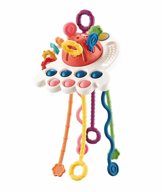 AiTuiTui Pull String Teething Toys Recalled Due to Risk of Serious Injury or Death from Choking; Violate Mandatory Standard for Toys; Sold on Amazon by Vanfun: Recalled Teether Toy – Red, photo 1 of 2