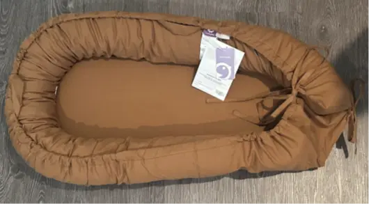 Joolz Recalls Aer2 Car Seat Adapters for Strollers Due to Risk of Serious Injury or Death from Suffocation and Fall Hazards; Violates Mandatory Standard for Infant Sleep Products: Recalled CooCooBaby Classic Lounger – golden brown, photo 2 of 4