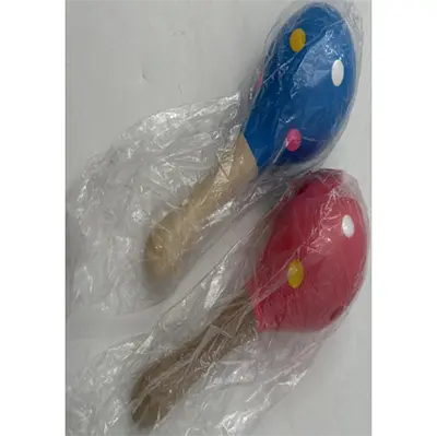 Baby Music Toys Baby Toys Wooden Kid Child Sand Hammer, photo 2 of 3