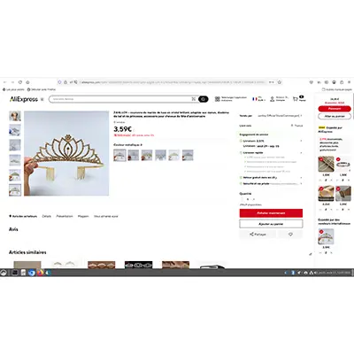 ZANLLOY Couronne de mariée de luxe en cristal brillant, adaptée aux dames, diadème de bal