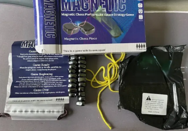 Magnetic Chess Games Recalled Due to Risk of Serious Injury or Death from Magnet Ingestion; Violates Mandatory Standard for Toys; Sold on Amazon by Kaiwenshangpin: Recalled Magnetic Chess Game (game contents), photo 4 of 4