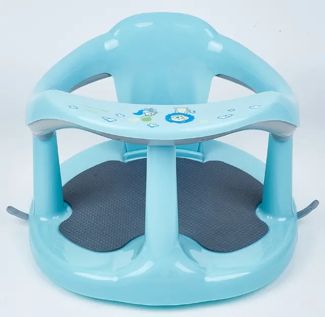 Superb Sports Baby Bath Seats Recalled Due to Risk of Serious Injury or Death to Babies from Drowning Hazard; Violation of Federal Regulation for Infant Bath Seats; Sold on Amazon.com by DualOranges Store: Recalled Superb Sports baby bath seat – light blue (front view), photo 1 of 2