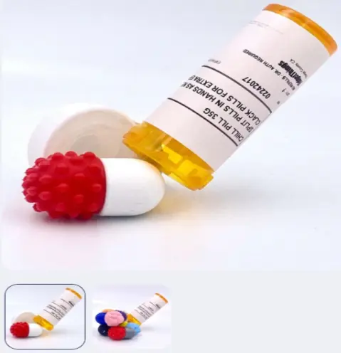 FidgetThings Recalls Chill Pill Magnetic Haptic Fidget Toys Red Bumpy Due to Risk of Serious Injury or Death from Ingestion; Violation of Federal Regulations for Magnets; Sold Exclusively on FidgetThings.com: Recalled FidgetThings Chill Pill Magnetic Haptic Fidget Toy - Red Bumpy