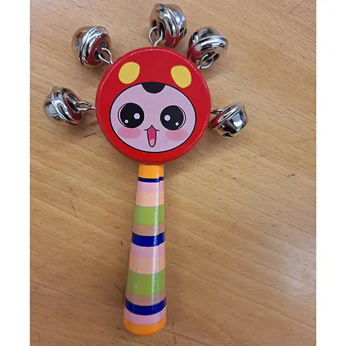 Orff Musical Instrument-Smiley Rattle, photo 1 of 3