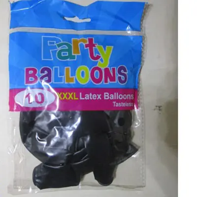 Party Balloons, 10 XXXL Latex Balloons Tasteless, photo 2 of 3