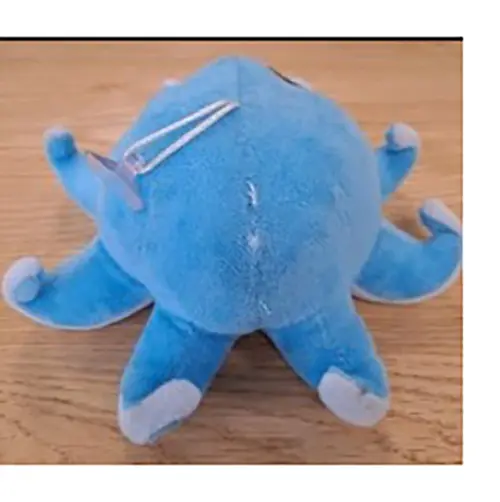 Blue Plush Octopus with Small Suction Cup, photo 2 of 2