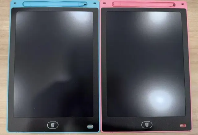 KTEBO Writing Tablet Toys Recalled Due to Risk of Serious Injury or Death from Battery Ingestion; Violates Mandatory Standard for Toys; Sold on Amazon by KTEBO: Recalled KTEBO Writing Tablet Toys in Blue/Pink (front), photo 1 of 4
