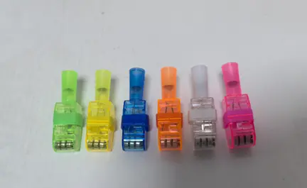 Oitnlaughter Projecting Finger Light Toys Recalled Due to Risk of Serious Injury or Death from Battery Ingestion; Violate Mandatory Standard for Toys; Sold on Amazon by Delightmi: Recalled Oitnlaughter LED Projecting Finger Lights, photo 1 of 3
