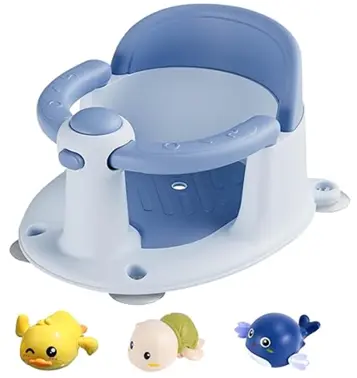YCXXKJ Baby Bath Seats Recalled Due to Risk of Serious Injury or Death to Children from Drowning; Violate Mandatory Standard for Infant Bath Seats; Sold on Amazon by BenTalk: Recalled YCXXKJ Baby Bath Seat and Toys – blue, photo 1 of 4