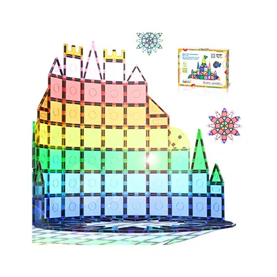 Magnet Tiles Building Block with 1 Car, 66 pieces, photo 1 of 4