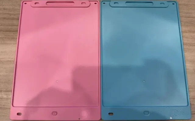 KTEBO Writing Tablet Toys Recalled Due to Risk of Serious Injury or Death from Battery Ingestion; Violates Mandatory Standard for Toys; Sold on Amazon by KTEBO: Recalled KTEBO Writing Tablet Toys in Blue/Pink (back), photo 2 of 4
