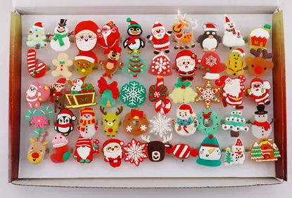 Coluans Christmas Light-Up Rings Recalled Due to Risk of Serious Injury or Death from Battery Ingestion Hazard; Violates Mandatory Standard for Toys; Sold on Amazon by BUDI Official: Recalled Coluans Christmas Light-Up Rings Party Favors, photo 1 of 4