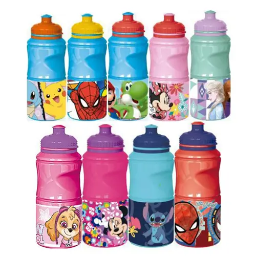 GOURDE ENFANTS STITCH/MINNIE/ SPIDERMAN/POKEMON/PAT PATROUILLE/SUPER MARIO/REINE DES NEIGES