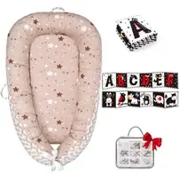 LXDHSTRA Baby Loungers and Crib Bumpers Recalled Due to Risk of Serious Injury or Death from Suffocation and Fall Hazards; Violates Federal Standard for Infant Sleep Products and Federal Crib Bumper Ban; Sold on Amazon: Recalled LXDSTRA Baby Lounger -Tan Star, photo 2 of 4