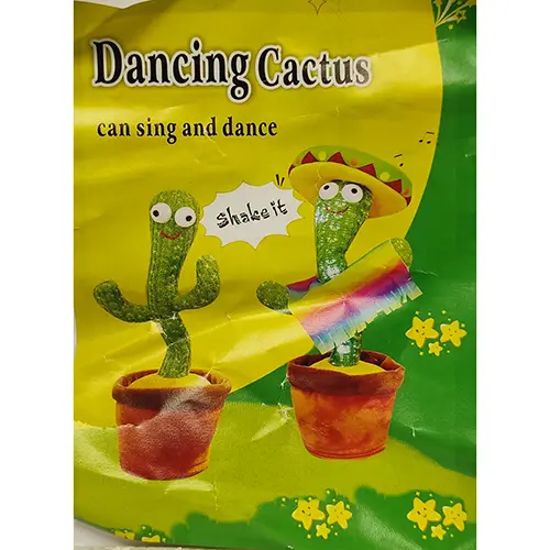 SINGING AND DANCING ELECTRIC TOY CACTUS, photo 1 of 4