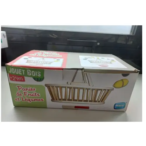 Jouet bois - Panier de fruits et légumes, photo 2 of 2