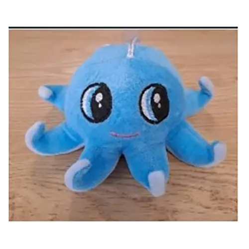 Blue Plush Octopus with Small Suction Cup, photo 1 of 2