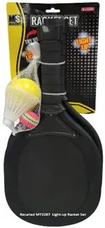 Missry Associates Recalls Misco Sports Light-Up Racket Sets Due to Risk of Serious Injury or Death from Battery Ingestion; Violate Mandatory Standard for Toys: Recalled Misco Sports Light-Up Racket Set, photo 1 of 3