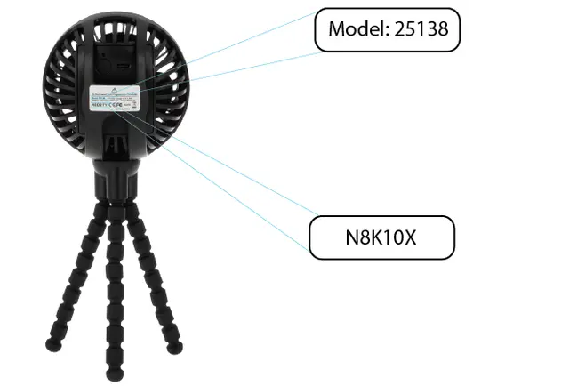 Luv n' care Recalls Nuby Stroller Fans Due to Laceration Injury Hazard: Recalled Nuby Stroller Fan (model and lot numbers on back of fan), photo 1 of 4