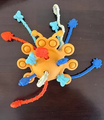 CuddleCubs Creations Teething Toy Sets Recalled Due to Risk of Serious Injury or Death from Choking; Violate Mandatory Standard for Toys; Sold on Amazon by YouRfocus: Recalled CuddleCubs Creations Pull String Teething Toy, photo 3 of 4