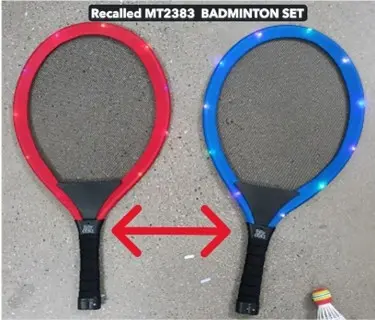 Missry Associates Recalls Misco Sports Badminton Toy Sets Due to Risk of Serious Injury or Death from Battery Ingestion; Violates Mandatory Standard for Toys: Recalled Misco Sports Badminton Toy Set, photo 1 of 3