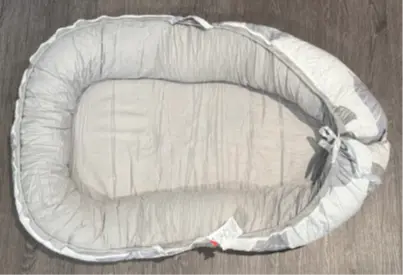 Bearlala Baby Loungers Recalled Due to Risk of Serious Injury or Death from Entrapment and Fall Hazards; Violates Mandatory Standard for Infant Sleep Products; Sold on Walmart.com by Nuoxuann: Recalled Bearlala Baby Lounger Top View, photo 1 of 3