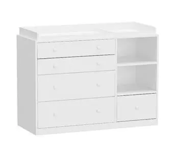 Timechee Changing Table Dressers Recalled Due to Risk of Serious Injury or Death from Tip-Over and Entrapment Hazards; Violate Mandatory Standard for Clothing Storage Units; Sold on Amazon by Timechee: Recalled Timechee Changing Table Dresser (front), photo 1 of 4